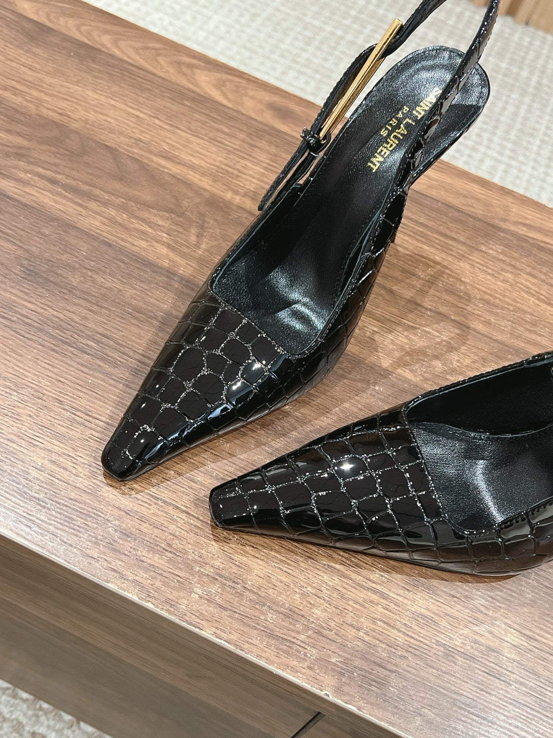 Black printed Shoes