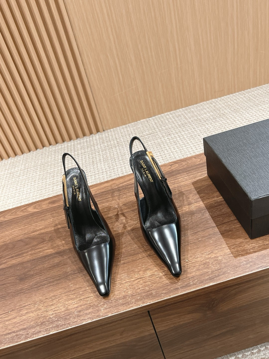 Croc Black and Matte Black Shoes