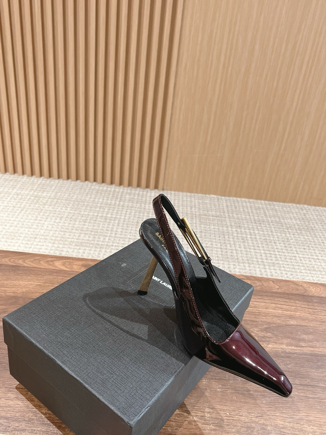 Wine Red, Black and Brown Shoes