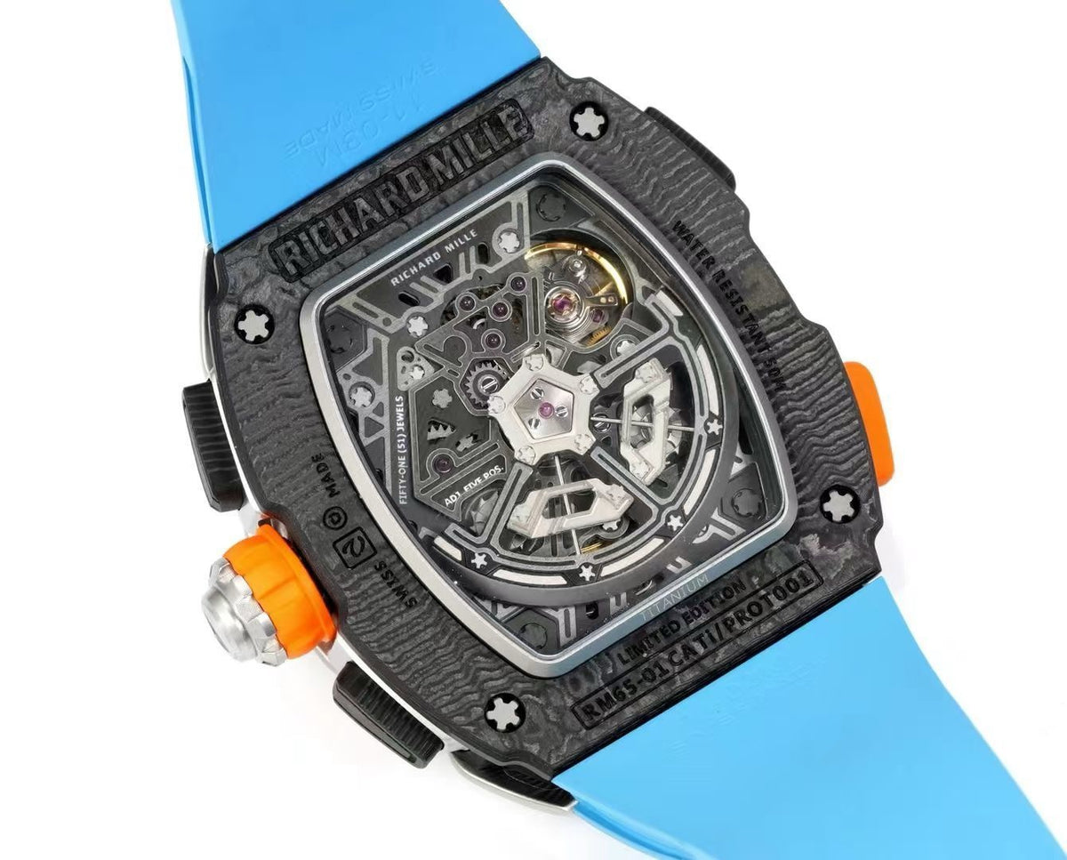 Black orange, Black and Black blue Watch