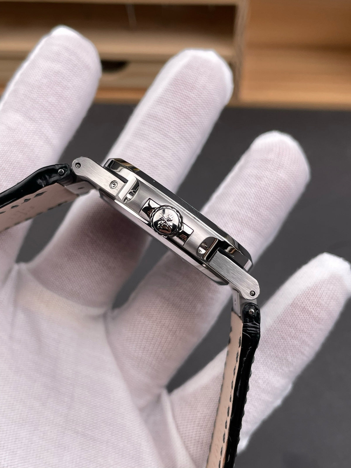 Orange black silver and Black silver Watch