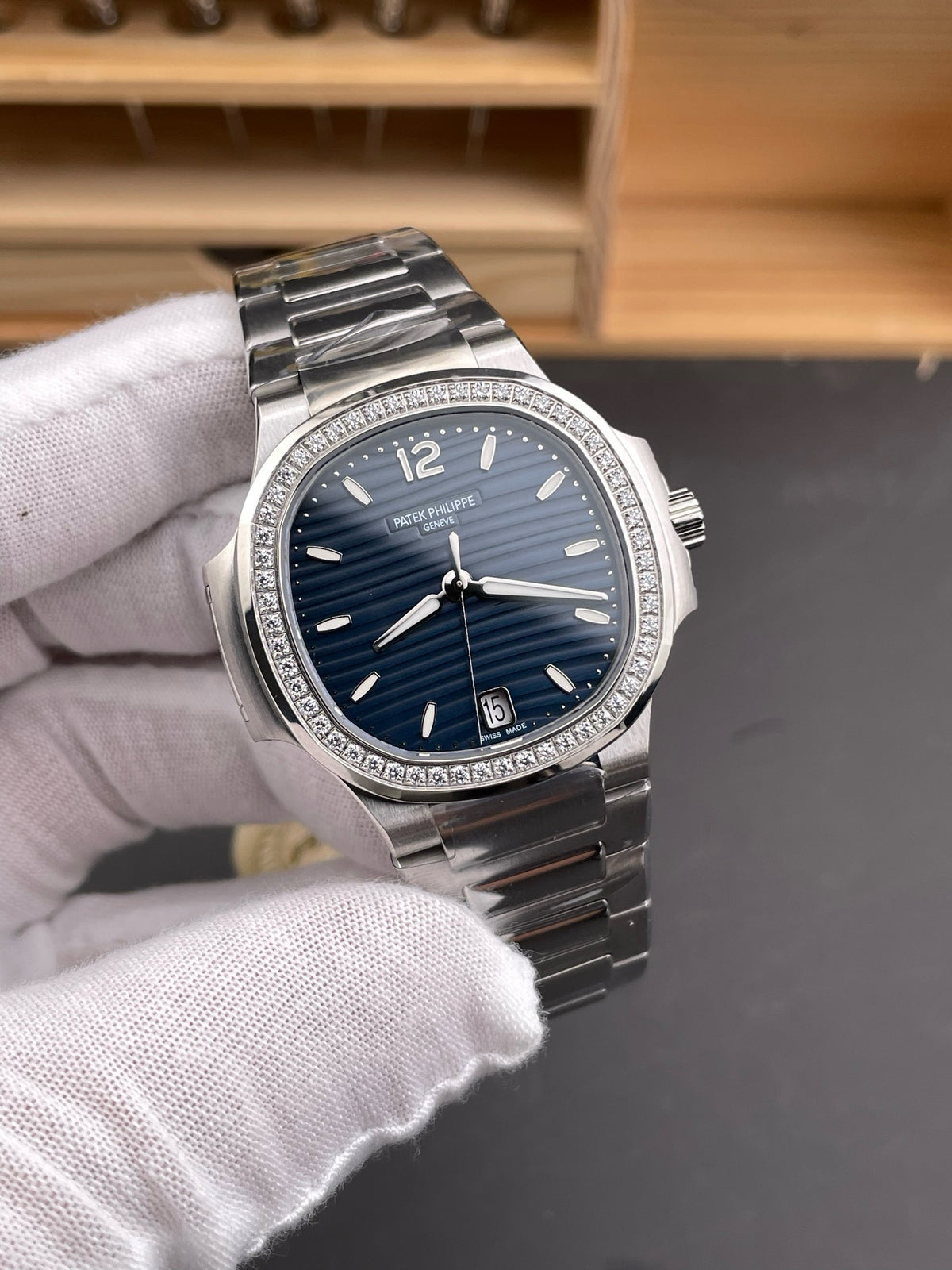 Silver blue Watch