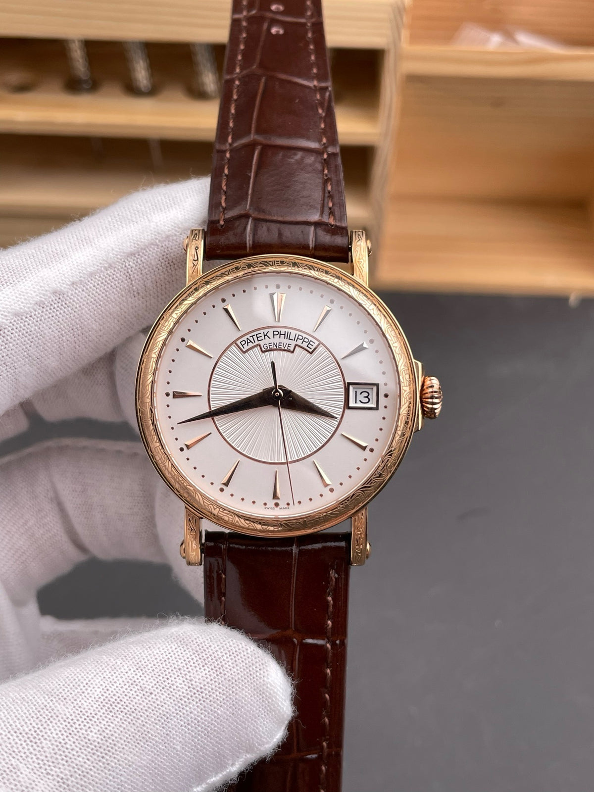 Black and Brown white Watch