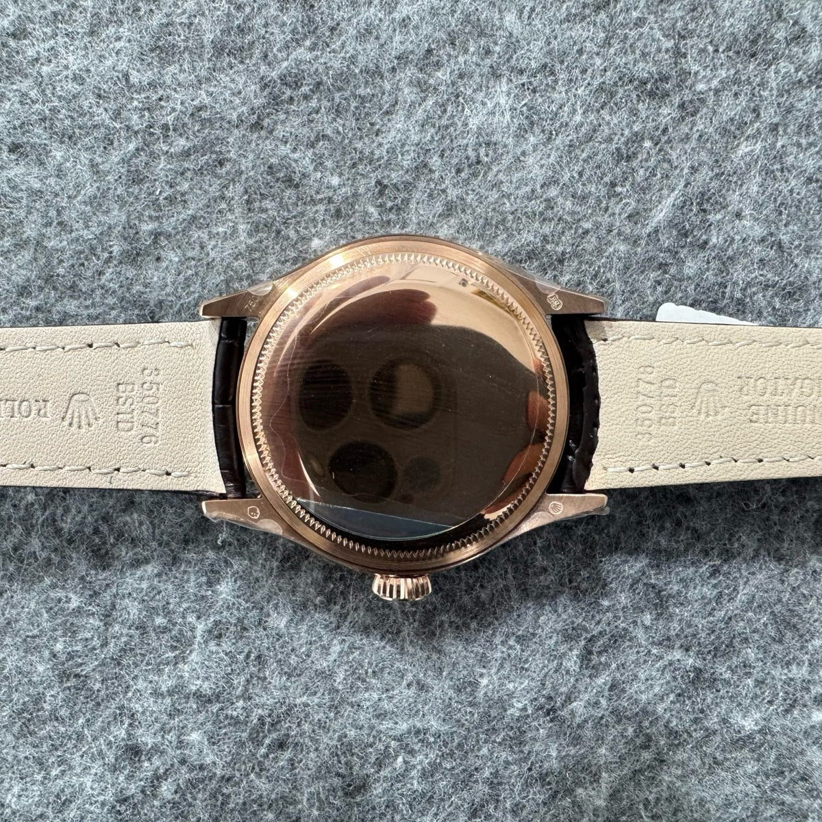 Black white golden Watch