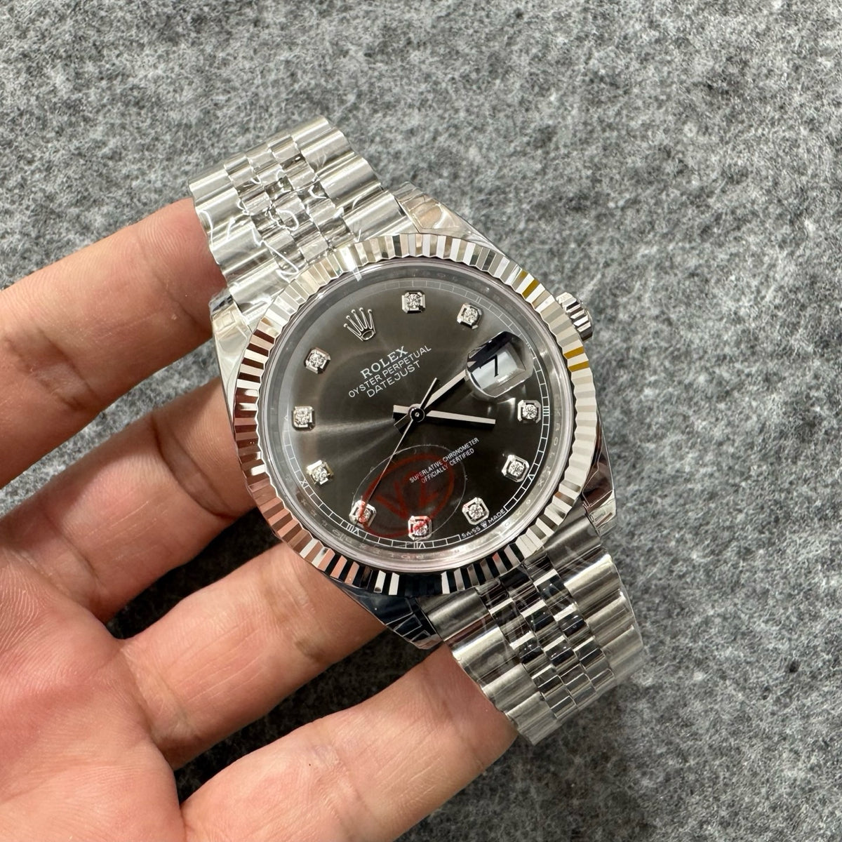 Slate grey Silver Watch - FashionHype.xyz