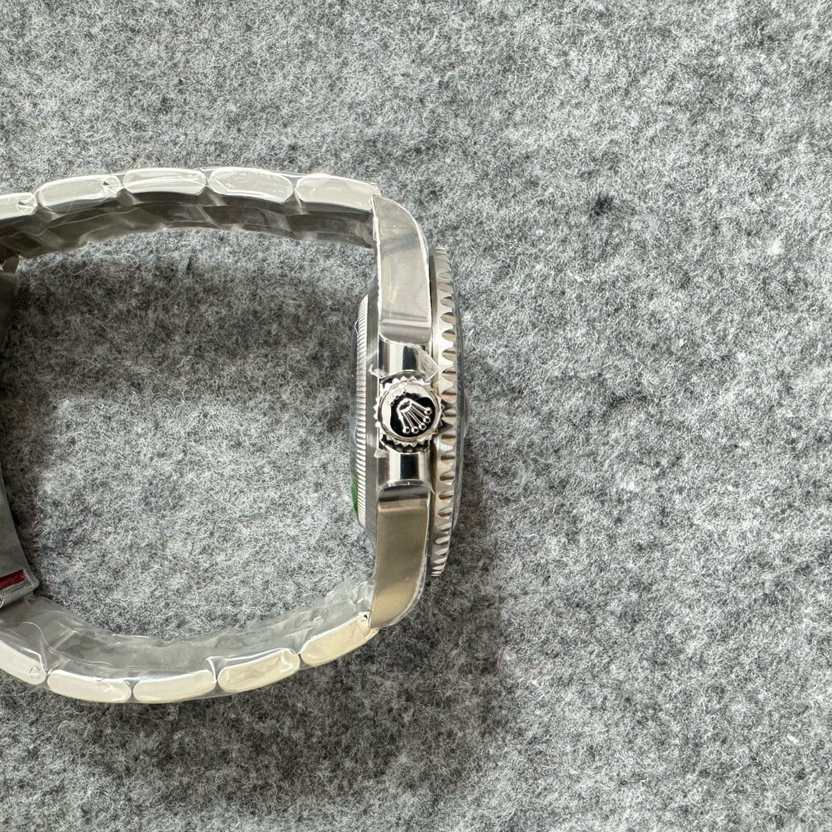 Silver black and Silver green Watch