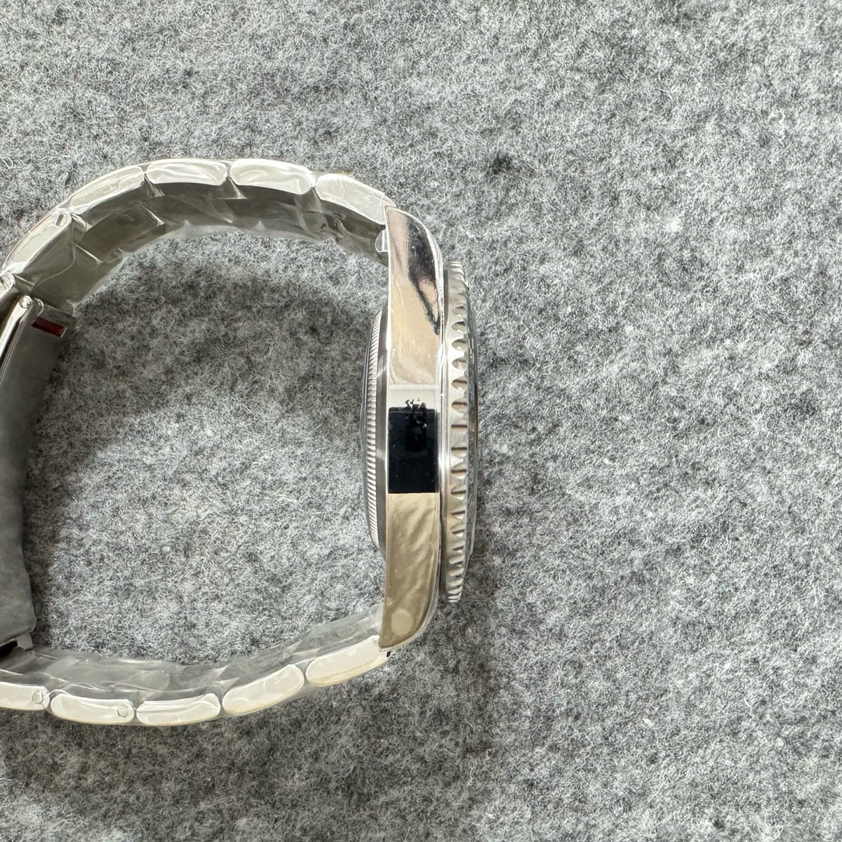 Silver black and Silver green Watch