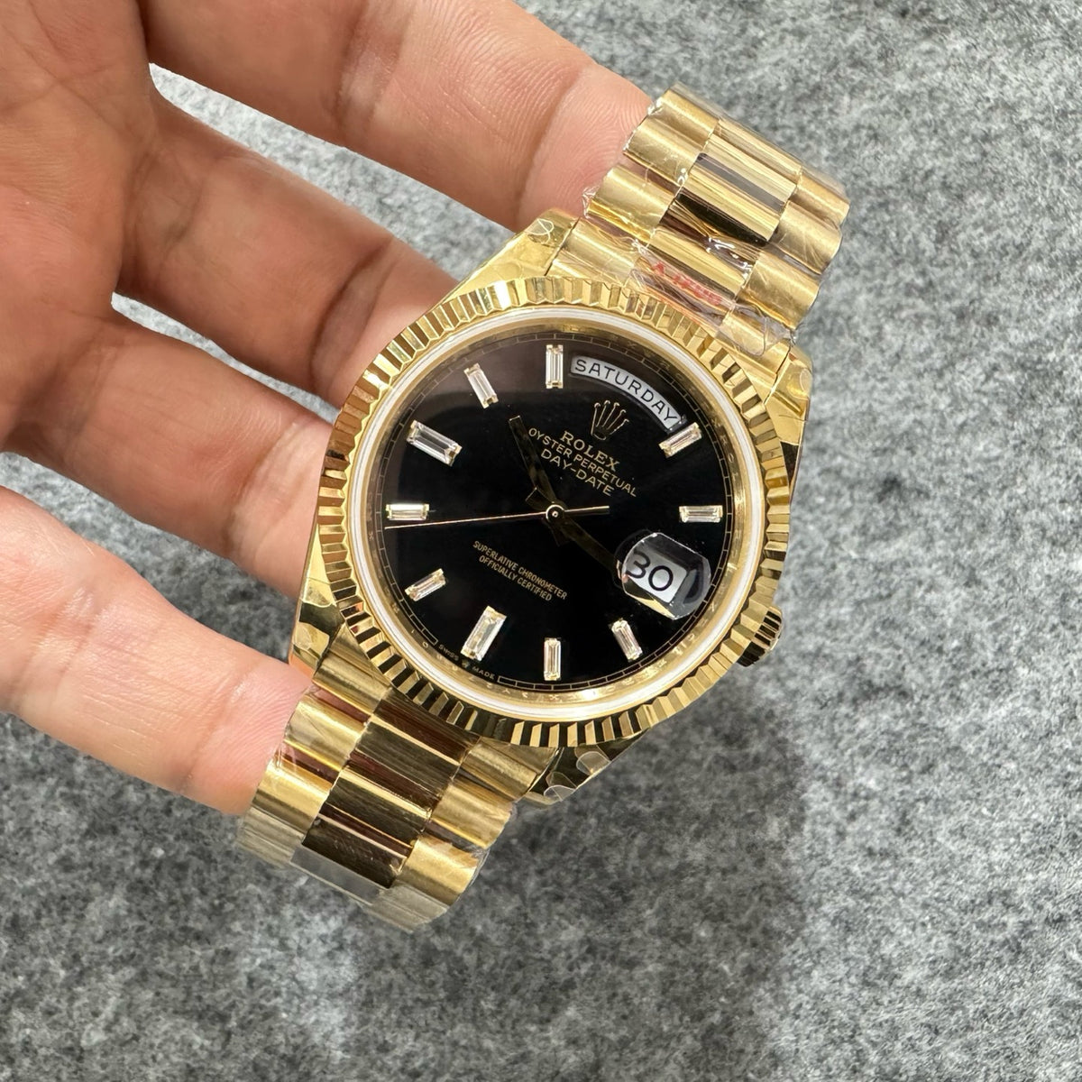 Golden black Watch