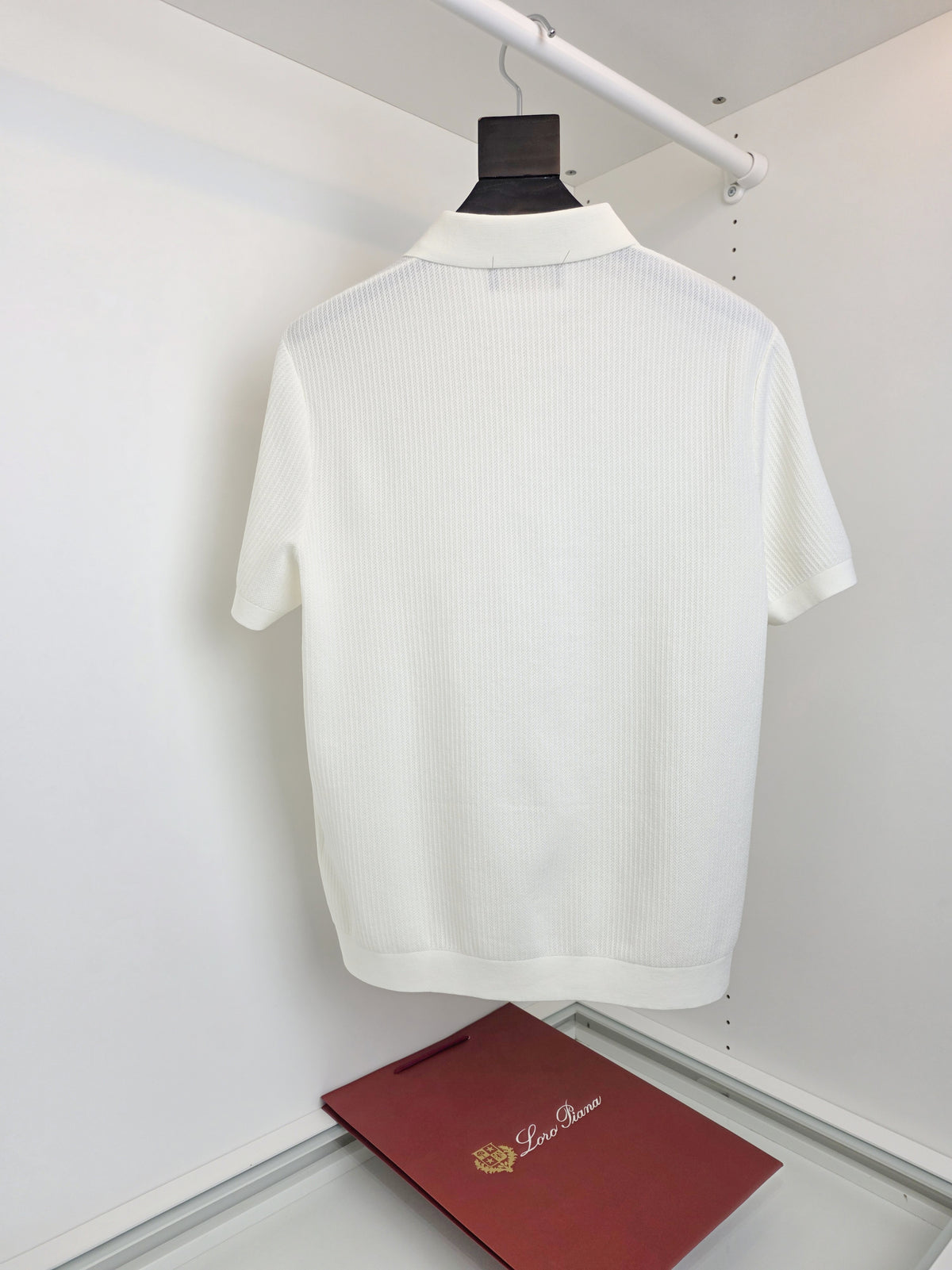 White, Blue and Grey Polo - Size 50