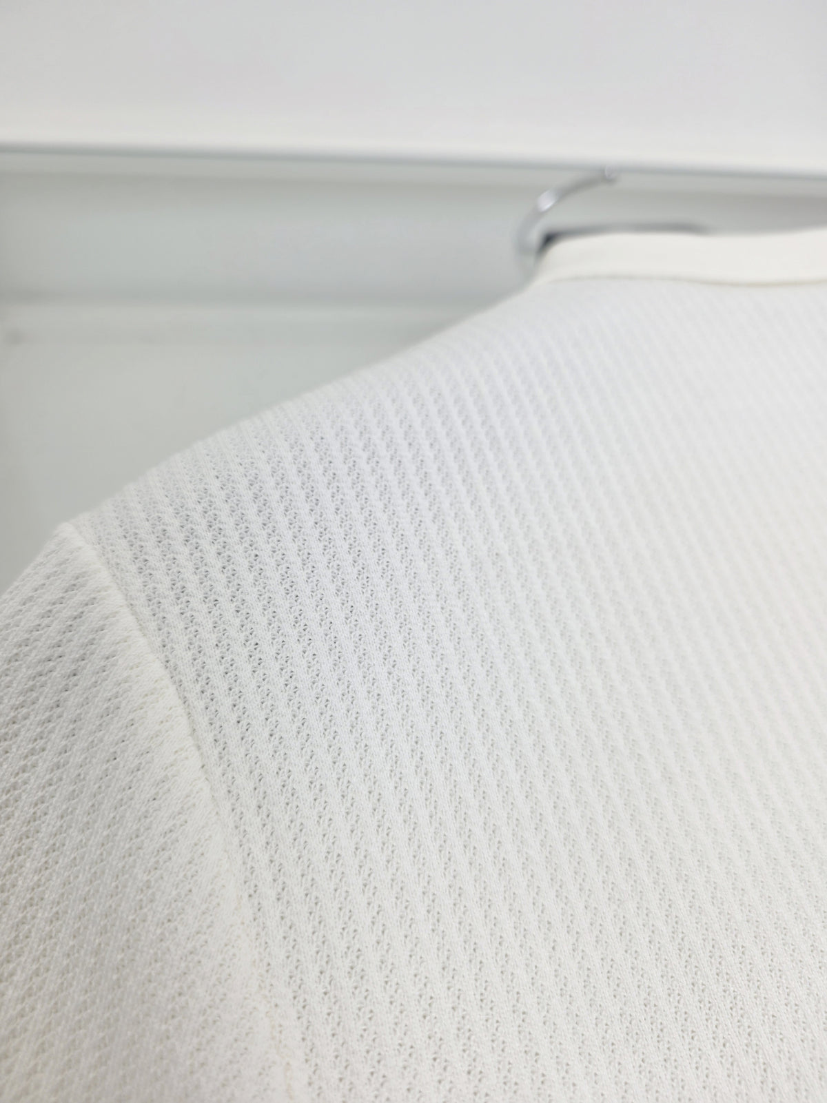 White, Blue and Grey Polo - Size 50