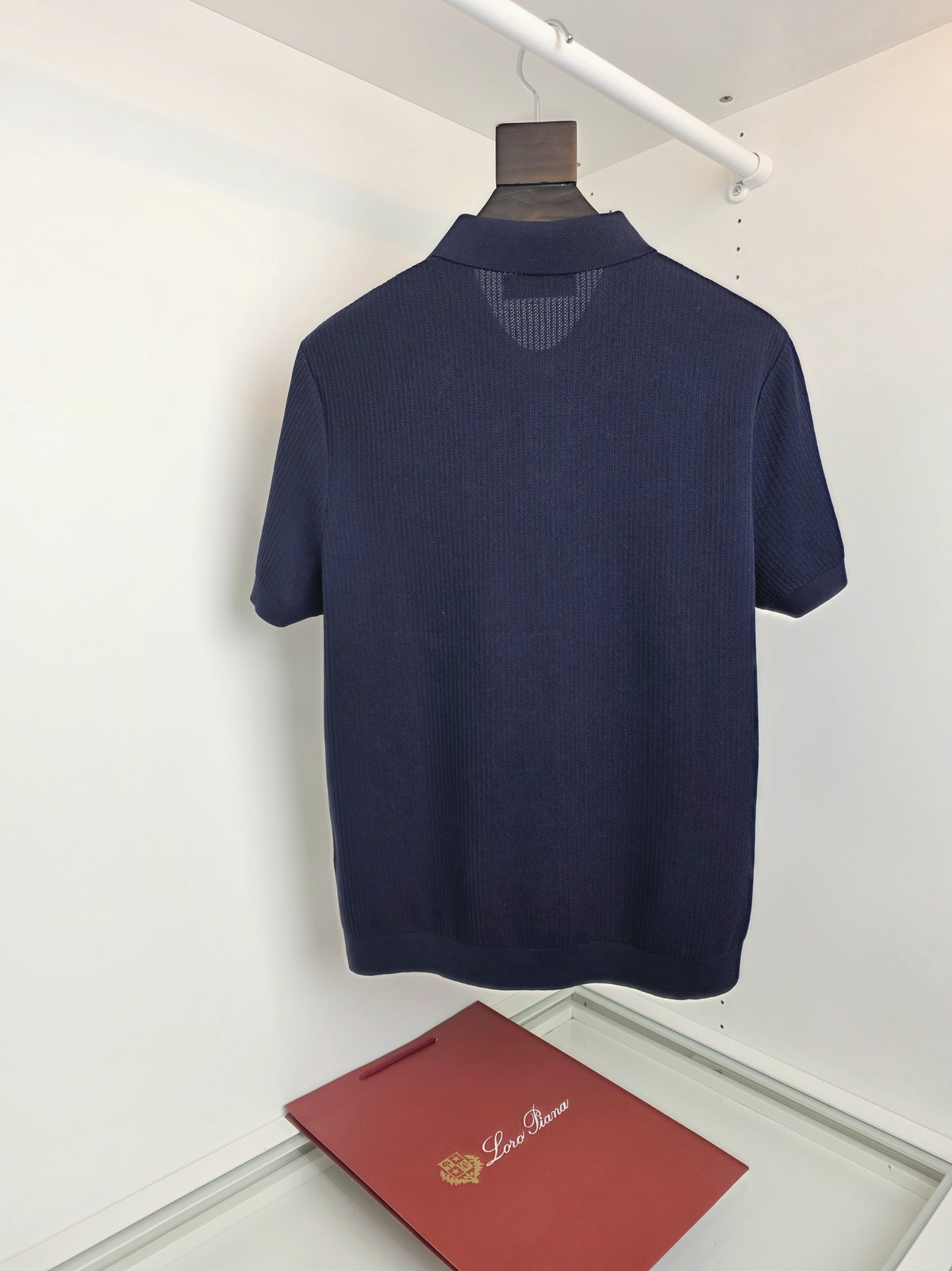 White, Blue and Grey Polo - Size 50