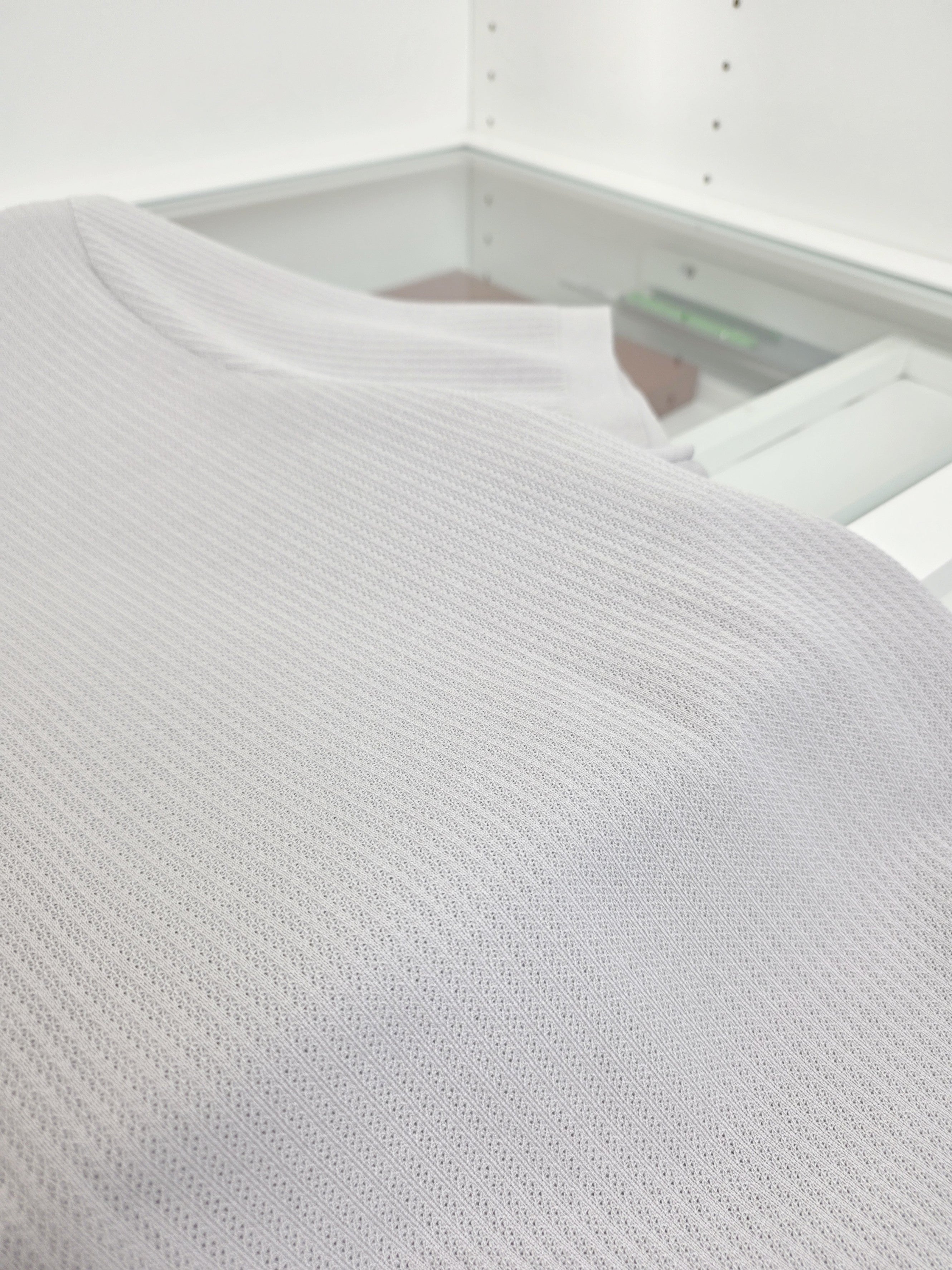 White, Blue and Grey Polo - Size 50