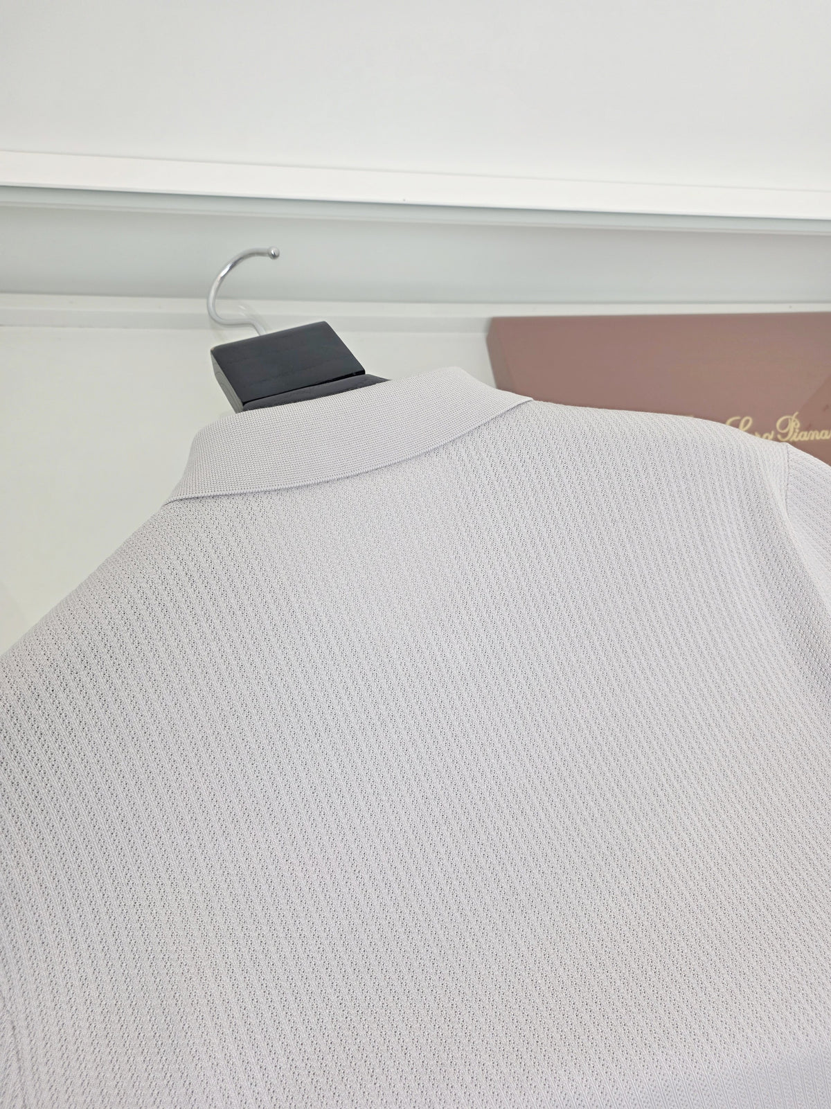 White, Blue and Grey Polo - Size 50