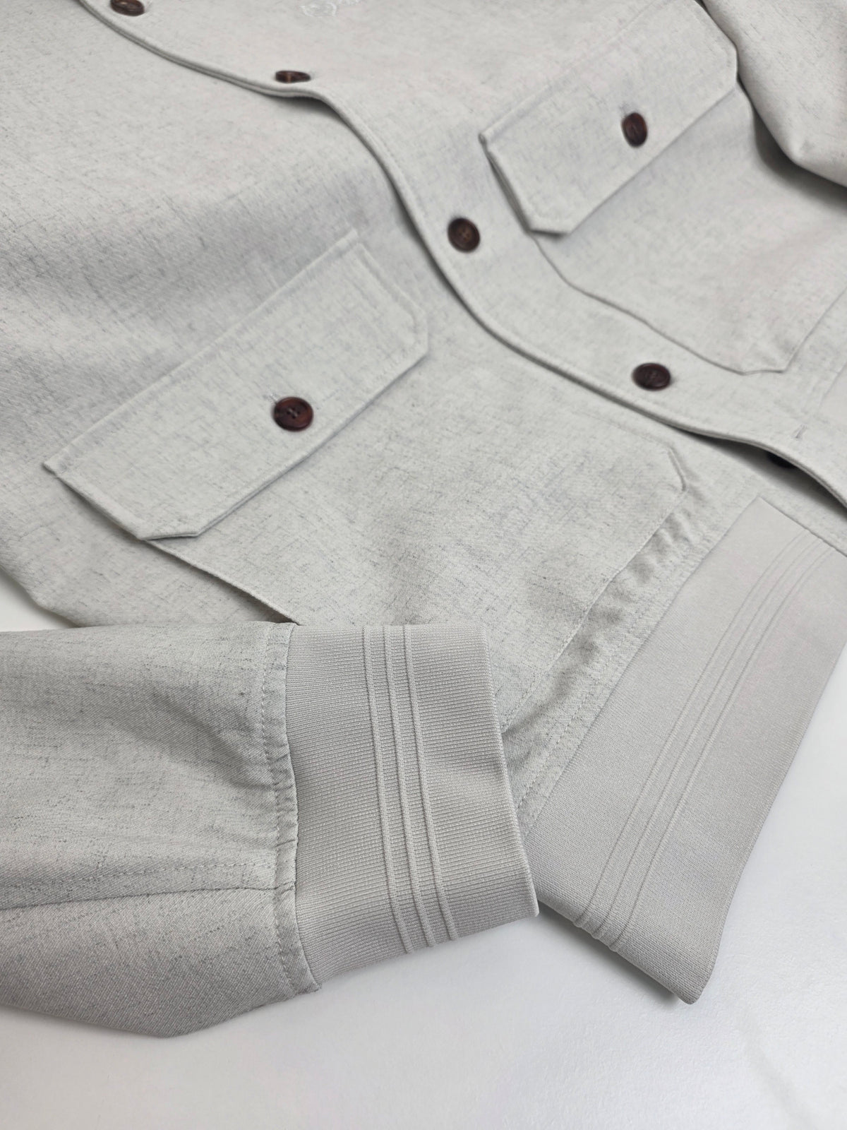 Grey, Black and Light grey Jacket - FashionHype.xyz