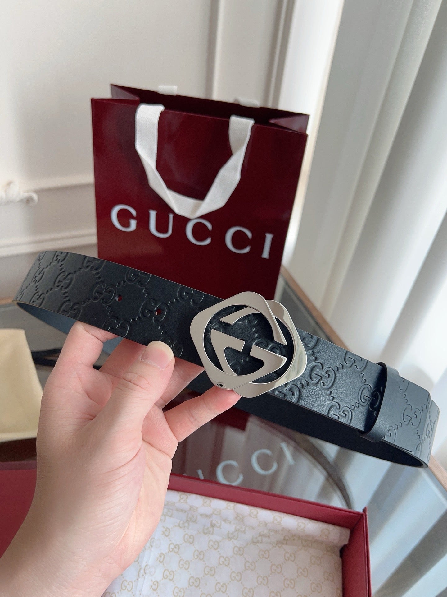 Dark grey Belt - FashionHype.xyz
