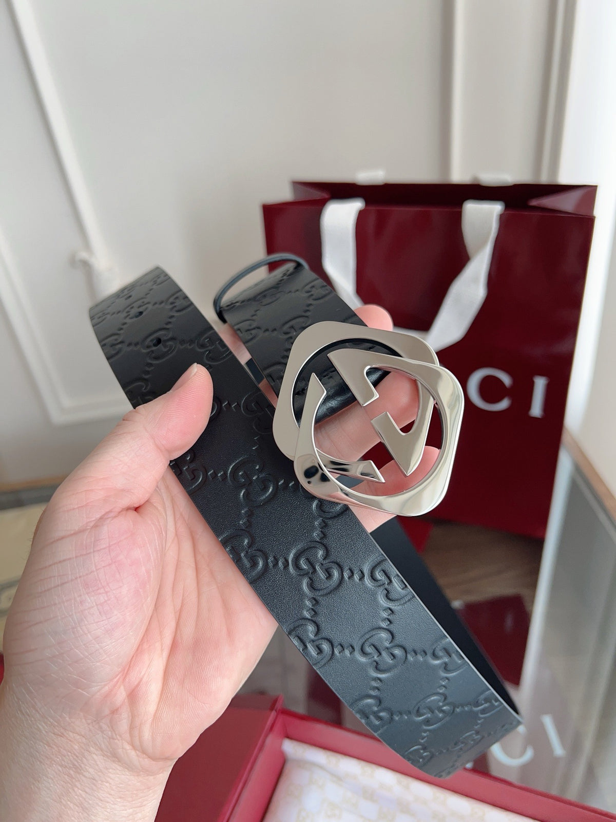 Dark grey Belt - FashionHype.xyz