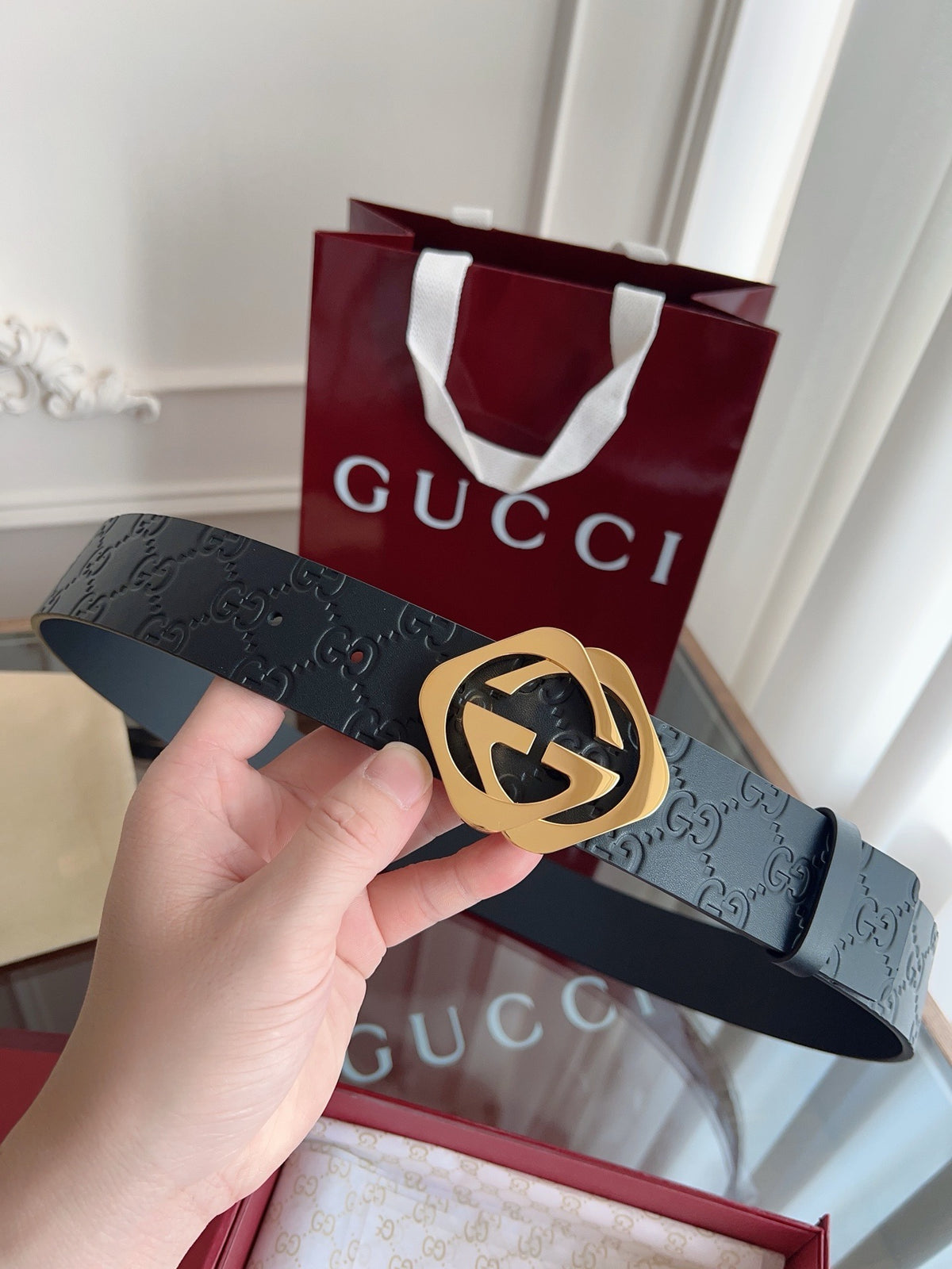 Dark grey Belt - FashionHype.xyz