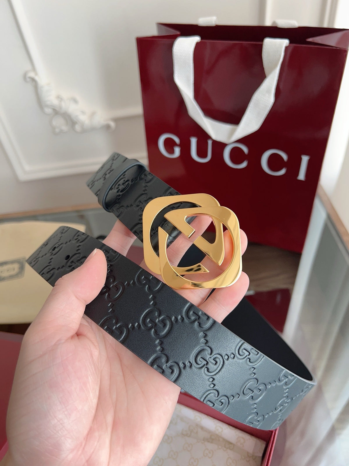 Dark grey Belt - FashionHype.xyz