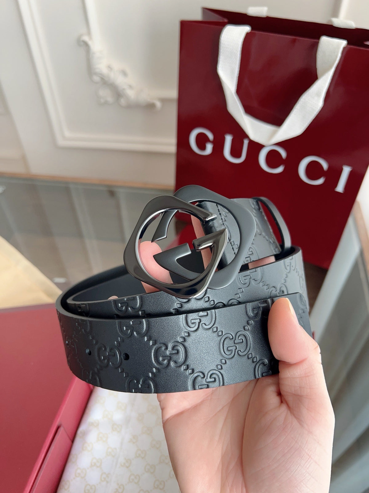 Dark grey Belt - FashionHype.xyz