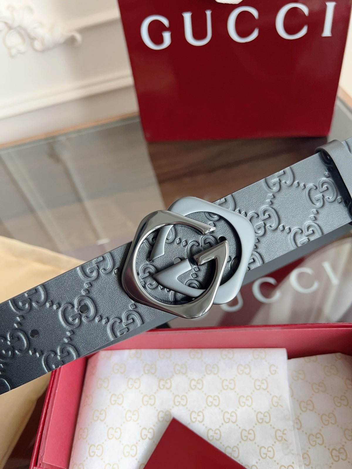 Dark grey Belt - FashionHype.xyz