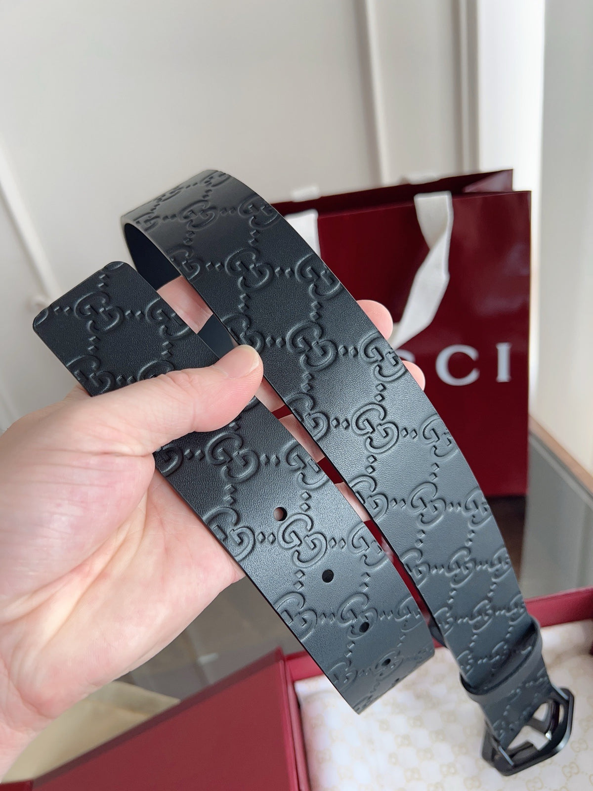 Dark grey Belt - FashionHype.xyz