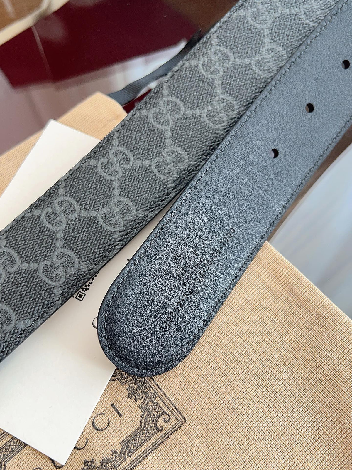 Grey and Dark green Belt - FashionHype.xyz