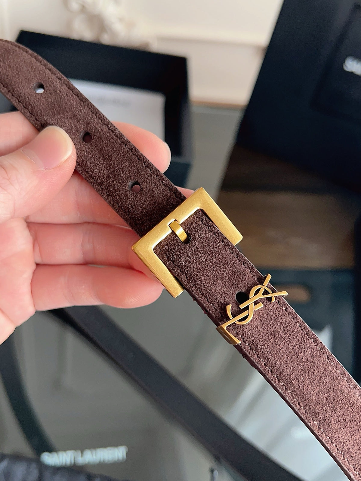Brown, Mustard and Black Belt - FashionHype.xyz