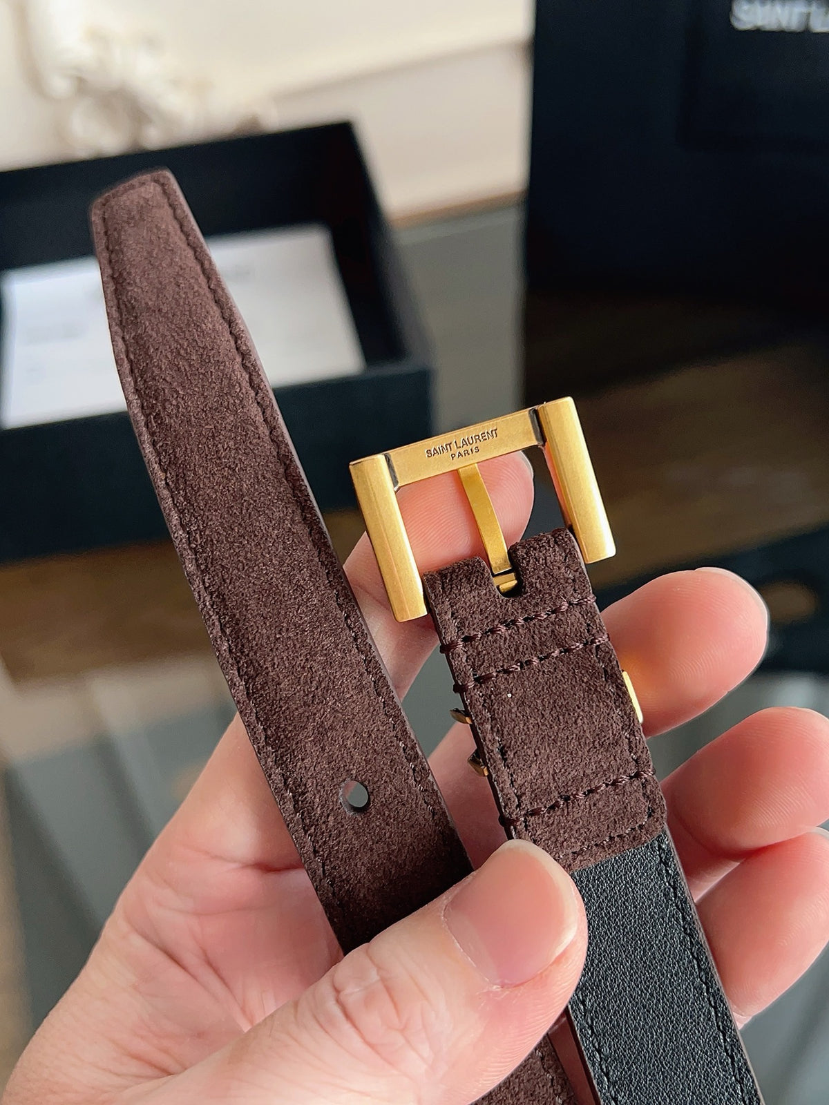 Brown, Mustard and Black Belt - FashionHype.xyz