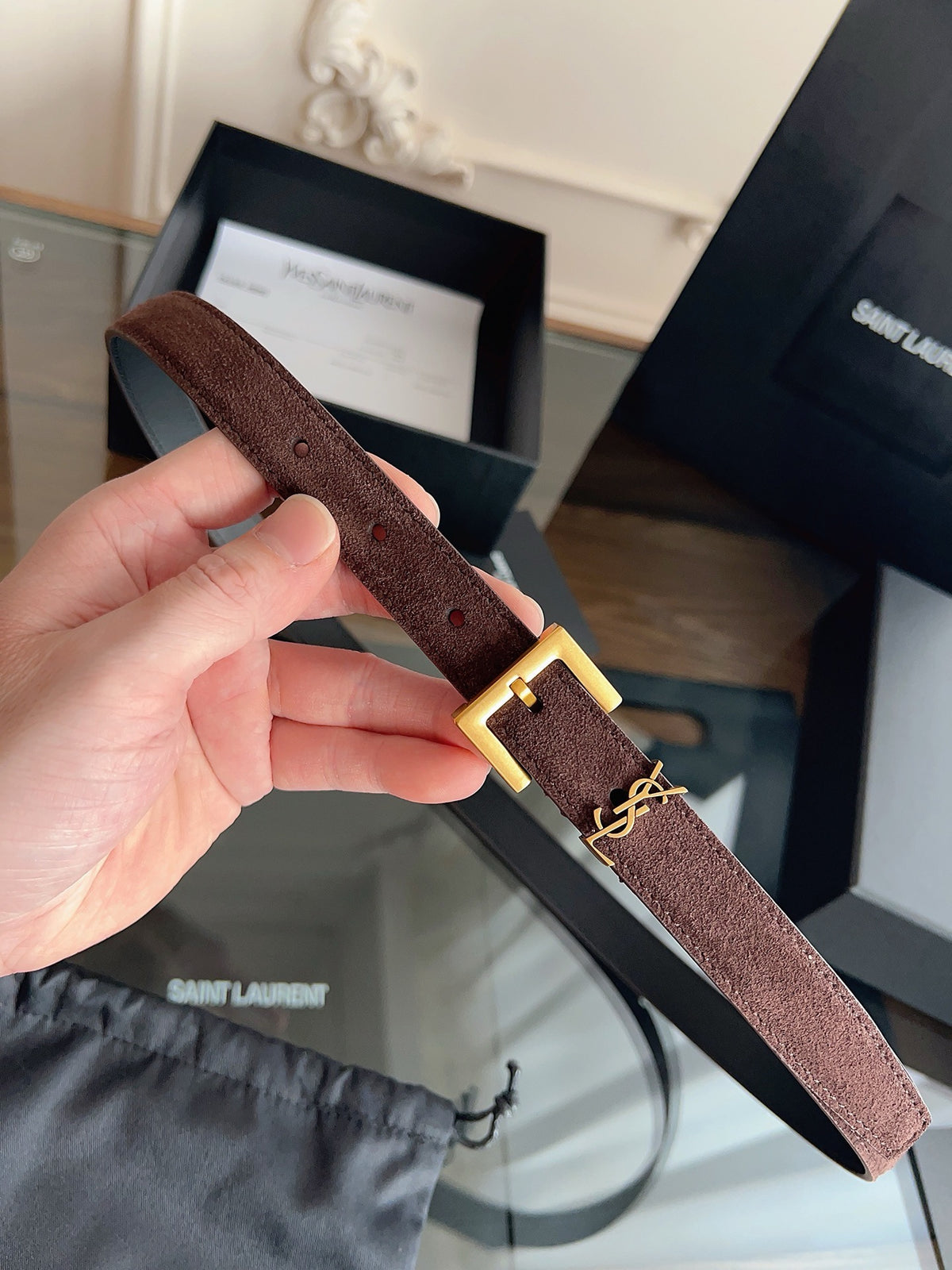 Brown, Mustard and Black Belt - FashionHype.xyz
