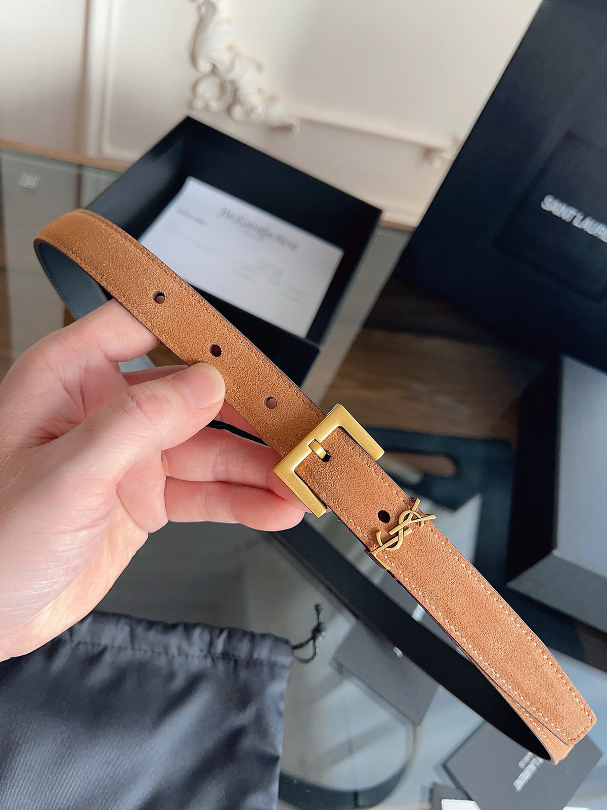 Brown, Mustard and Black Belt - FashionHype.xyz