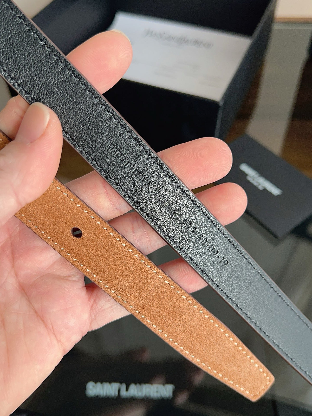 Brown, Mustard and Black Belt - FashionHype.xyz