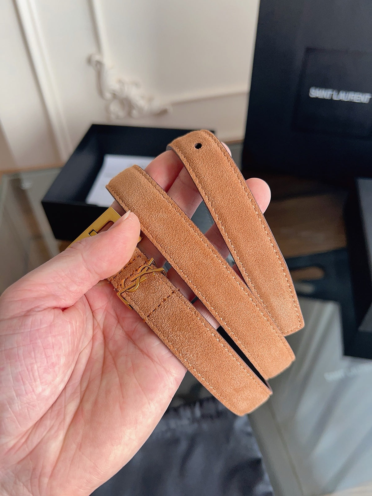 Brown, Mustard and Black Belt - FashionHype.xyz