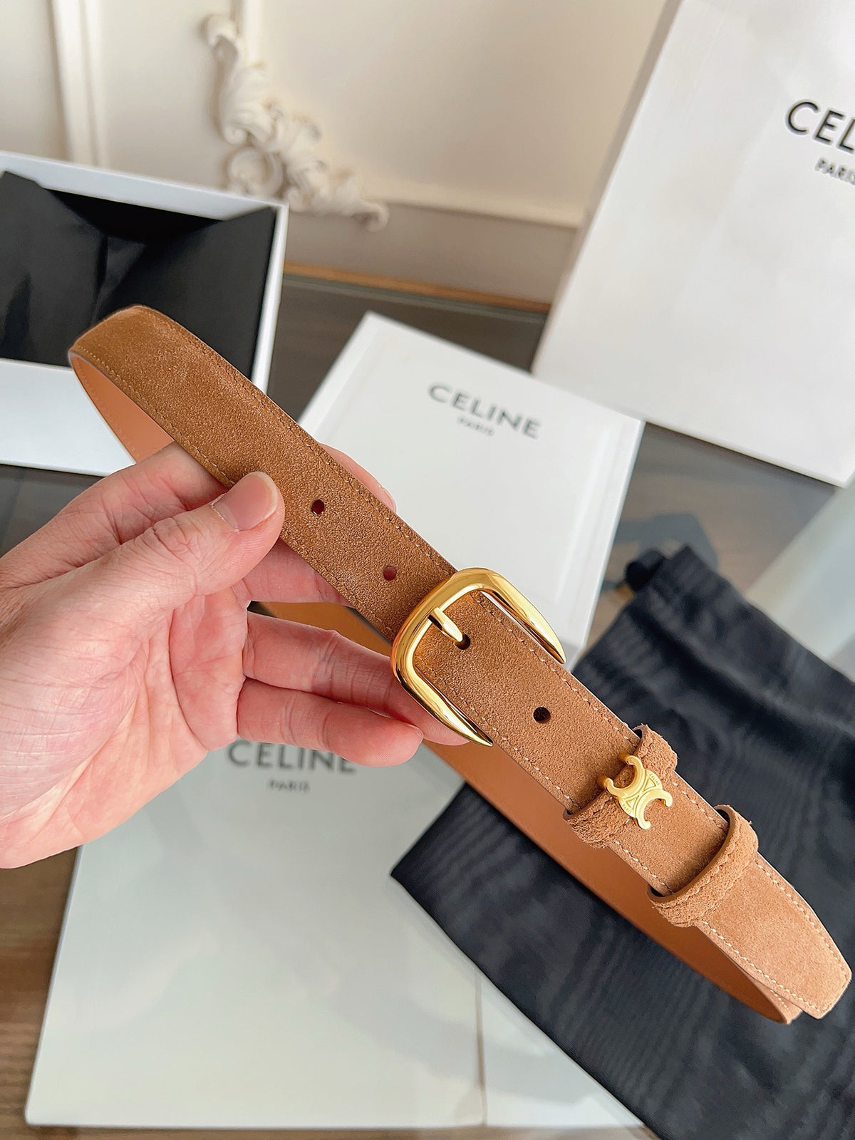 Brown, Mustard and Black Belt