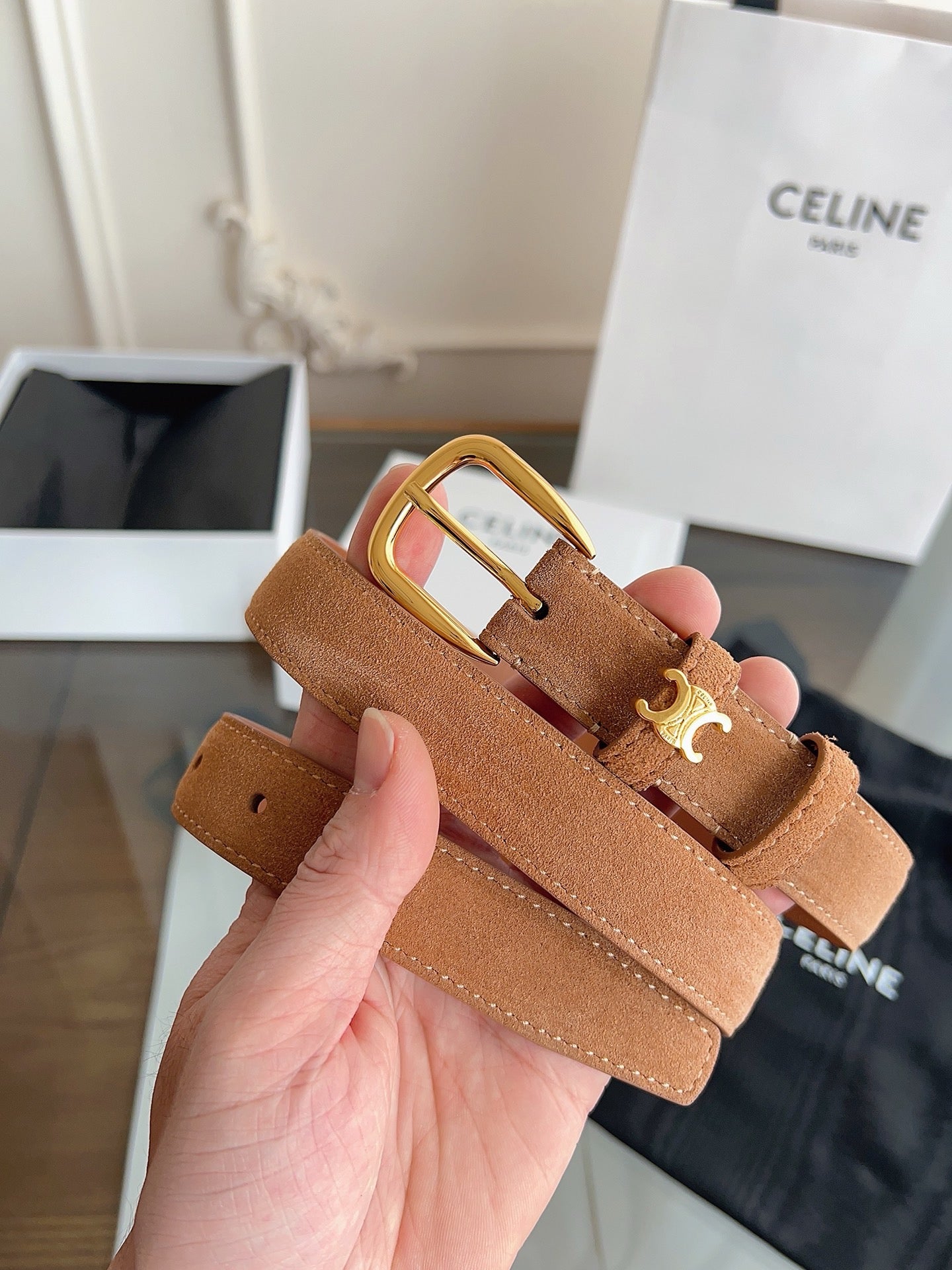 Brown, Mustard and Black Belt