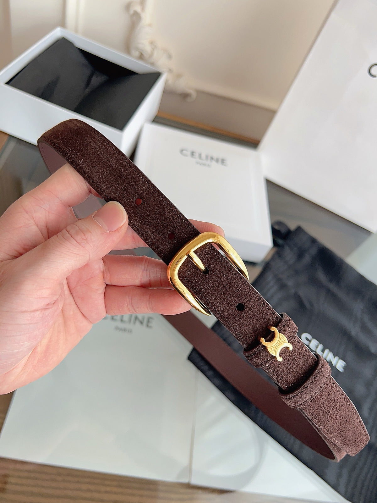 Brown, Mustard and Black Belt