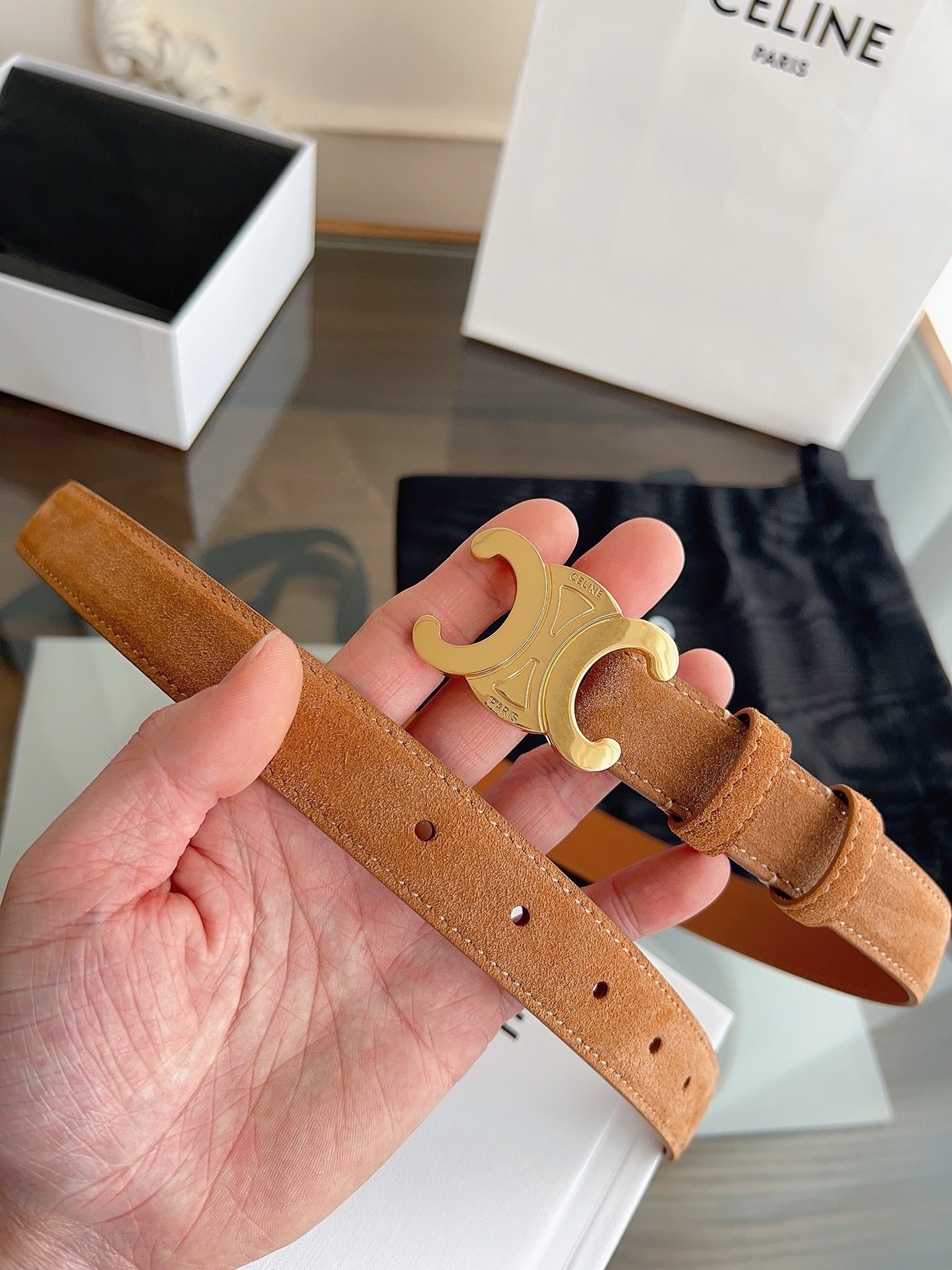 Brown, Mustard and Black Belt