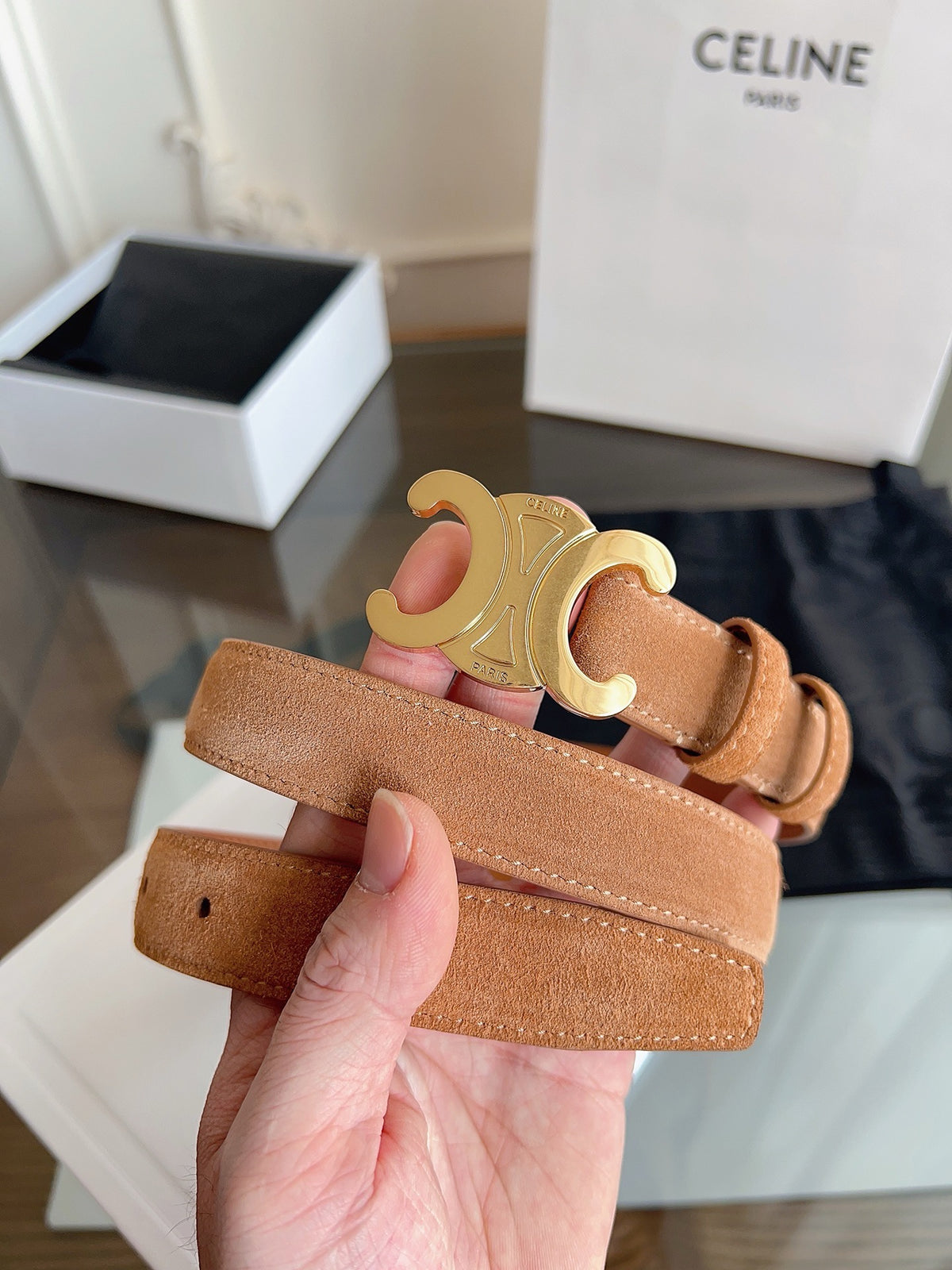 Brown, Mustard and Black Belt