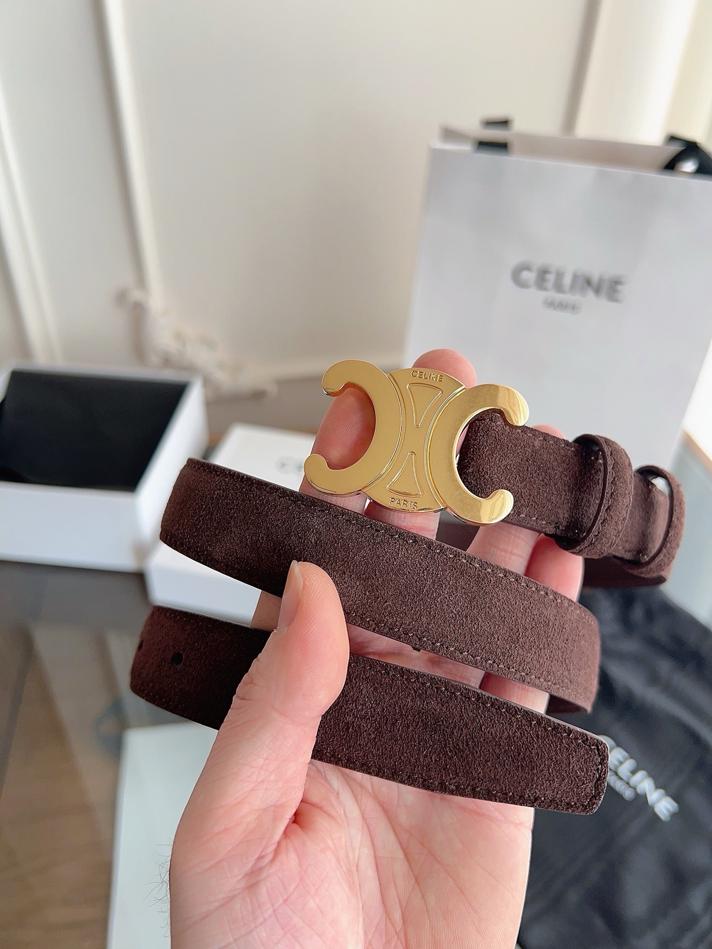 Brown, Mustard and Black Belt