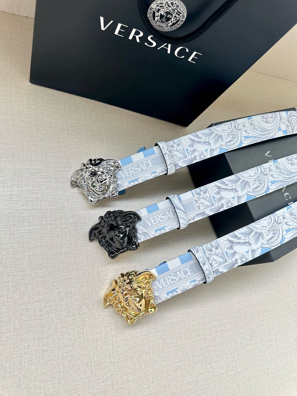 White blue and Black Belt
