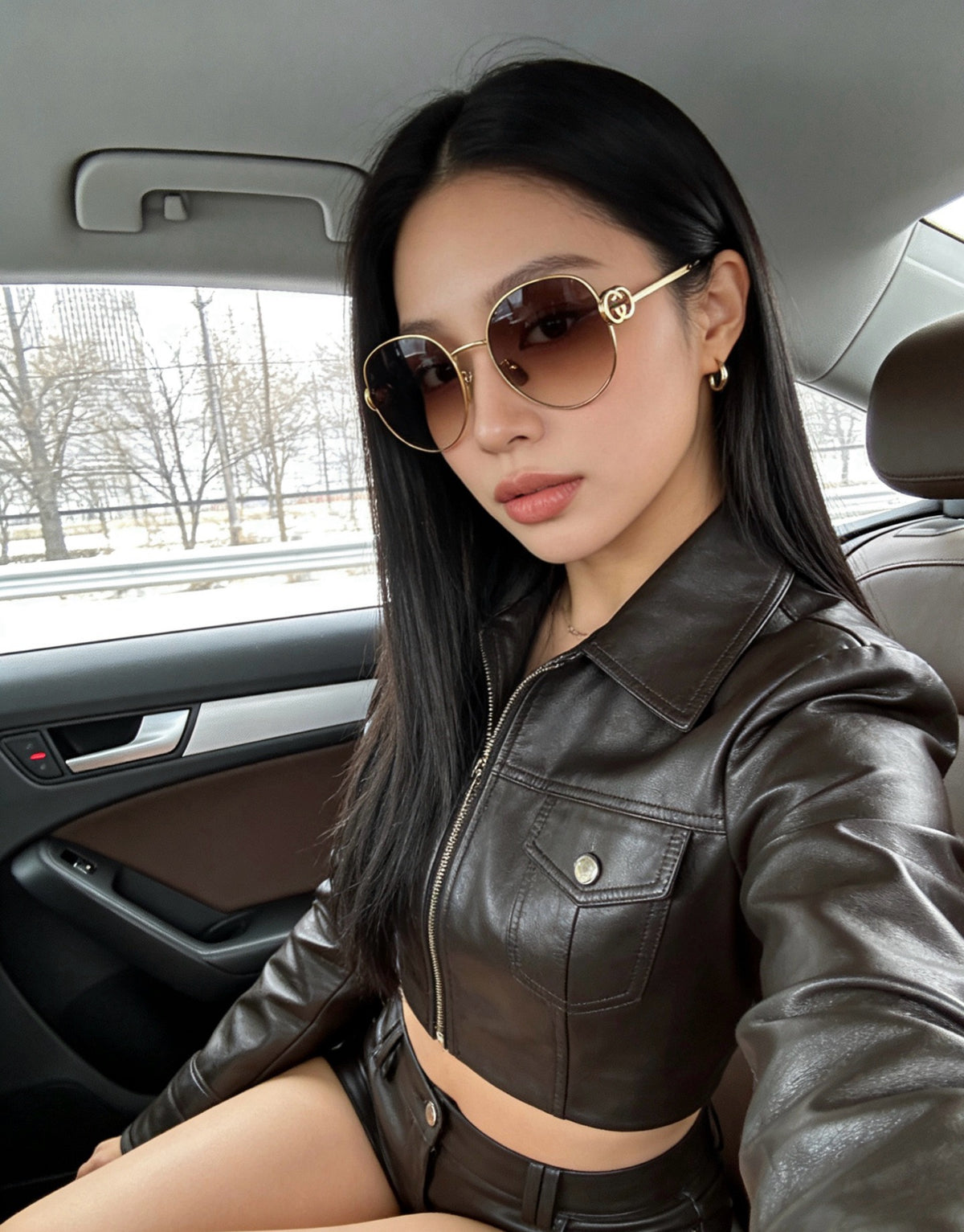 Mehrfarbige Sonnenbrille