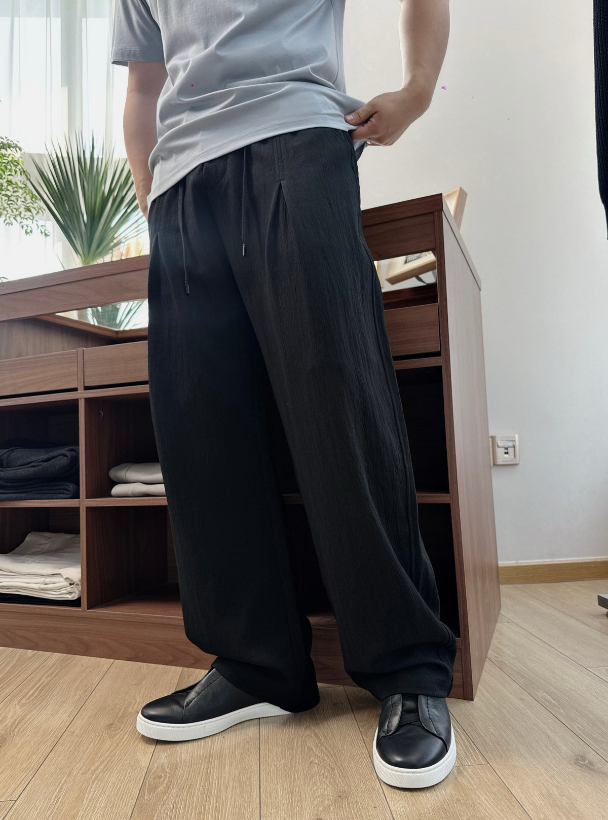 Black and Grey Pant - FashionHype.xyz