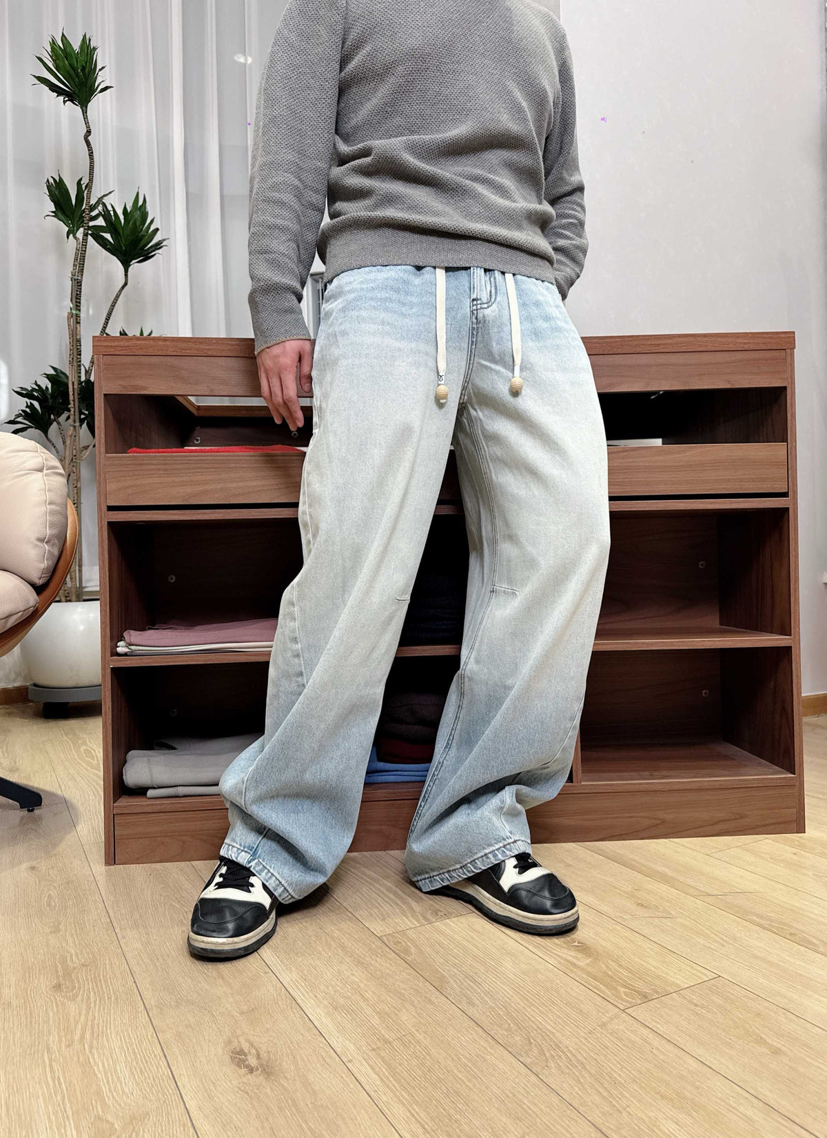 Blue Vintage Pant - FashionHype.xyz