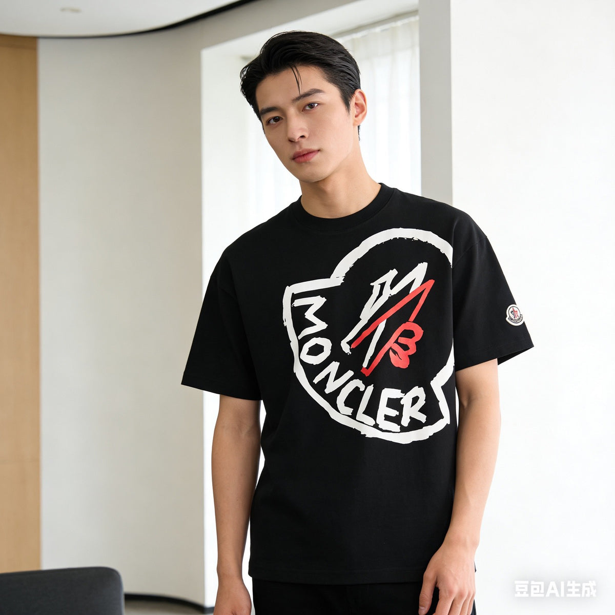 Black and White T-shirt - Size M