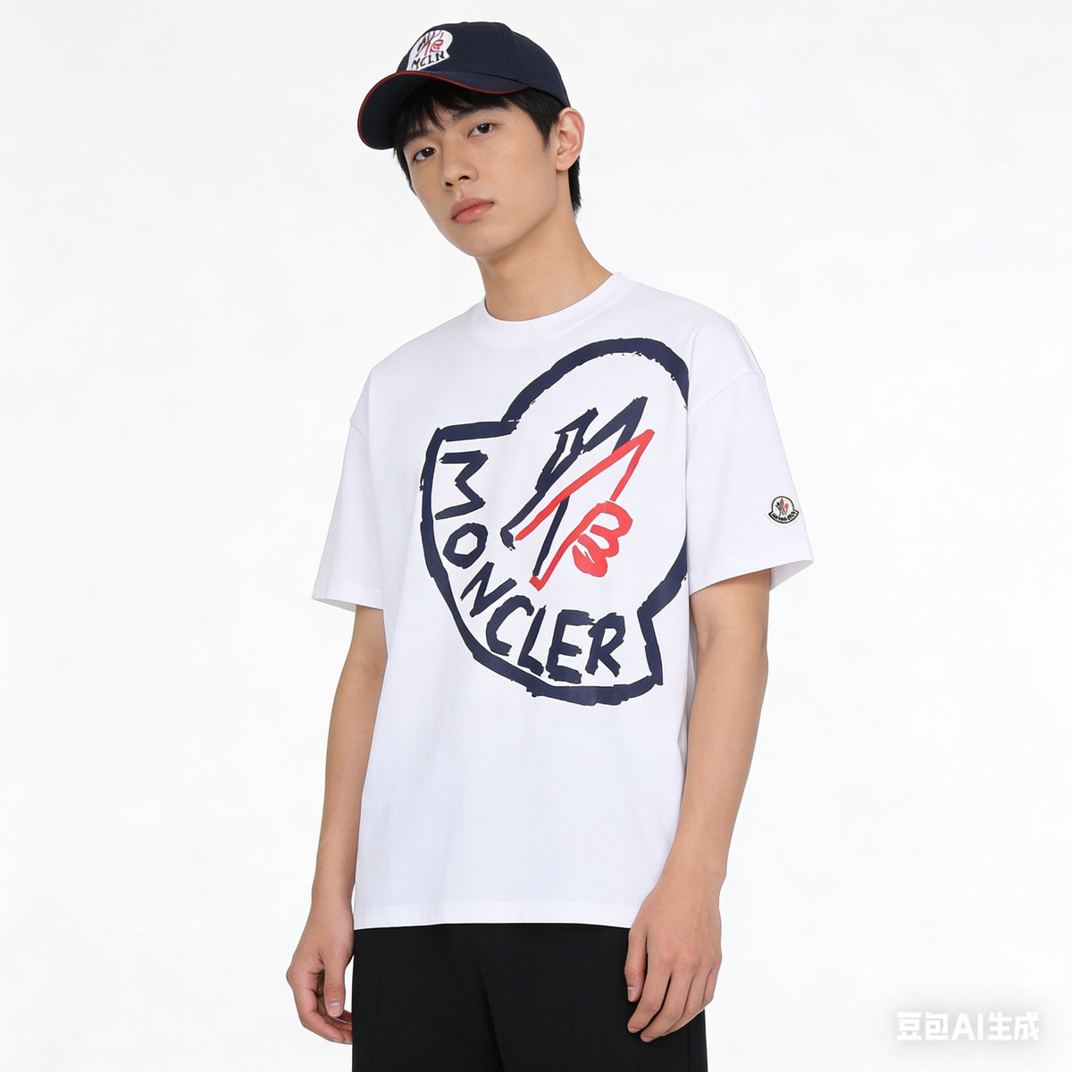 Black and White T-shirt - Size M