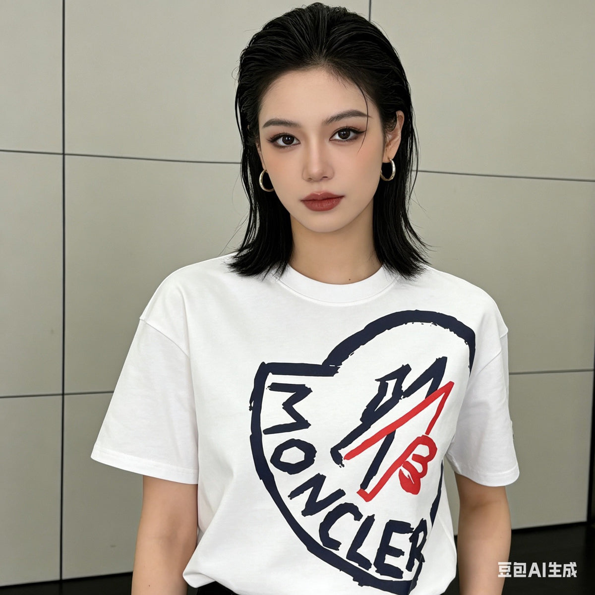 Black and White T-shirt - Size M