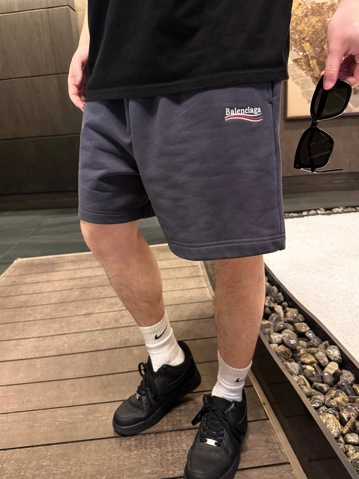 Black and Grey Short - FashionHype.xyz