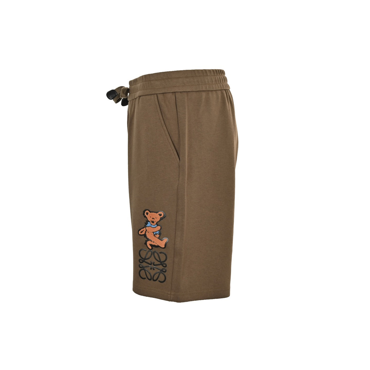 Brown and Off-white Short