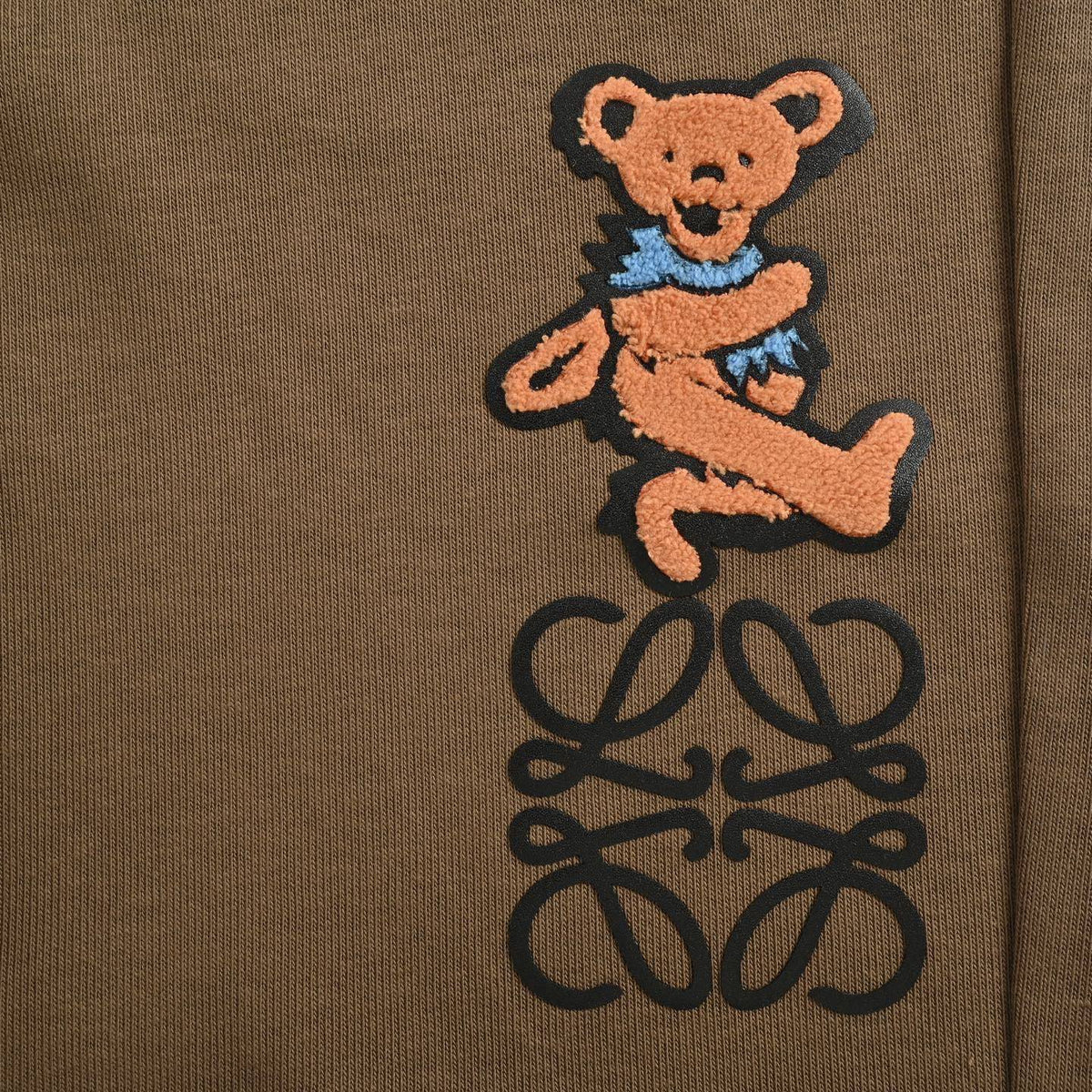 Brown and Off-white Short