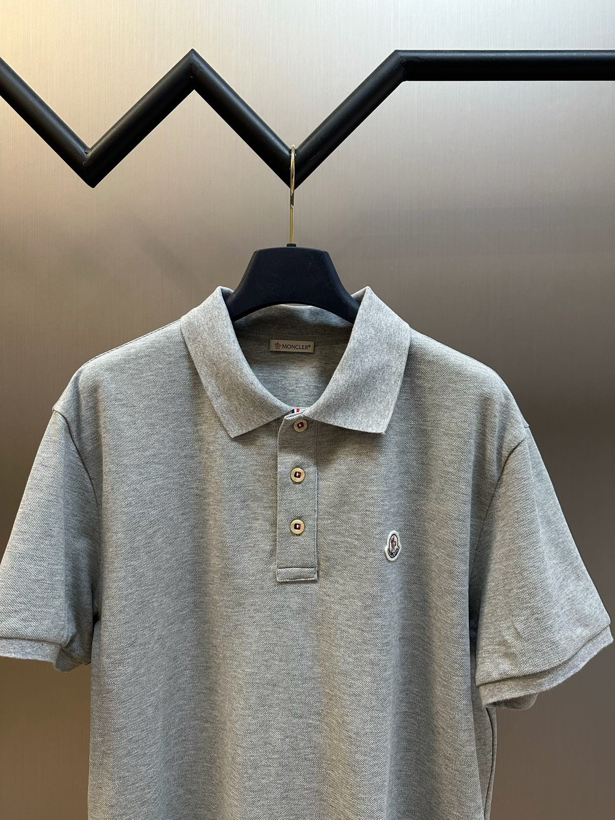 Black and Grey Polo - FashionHype.xyz