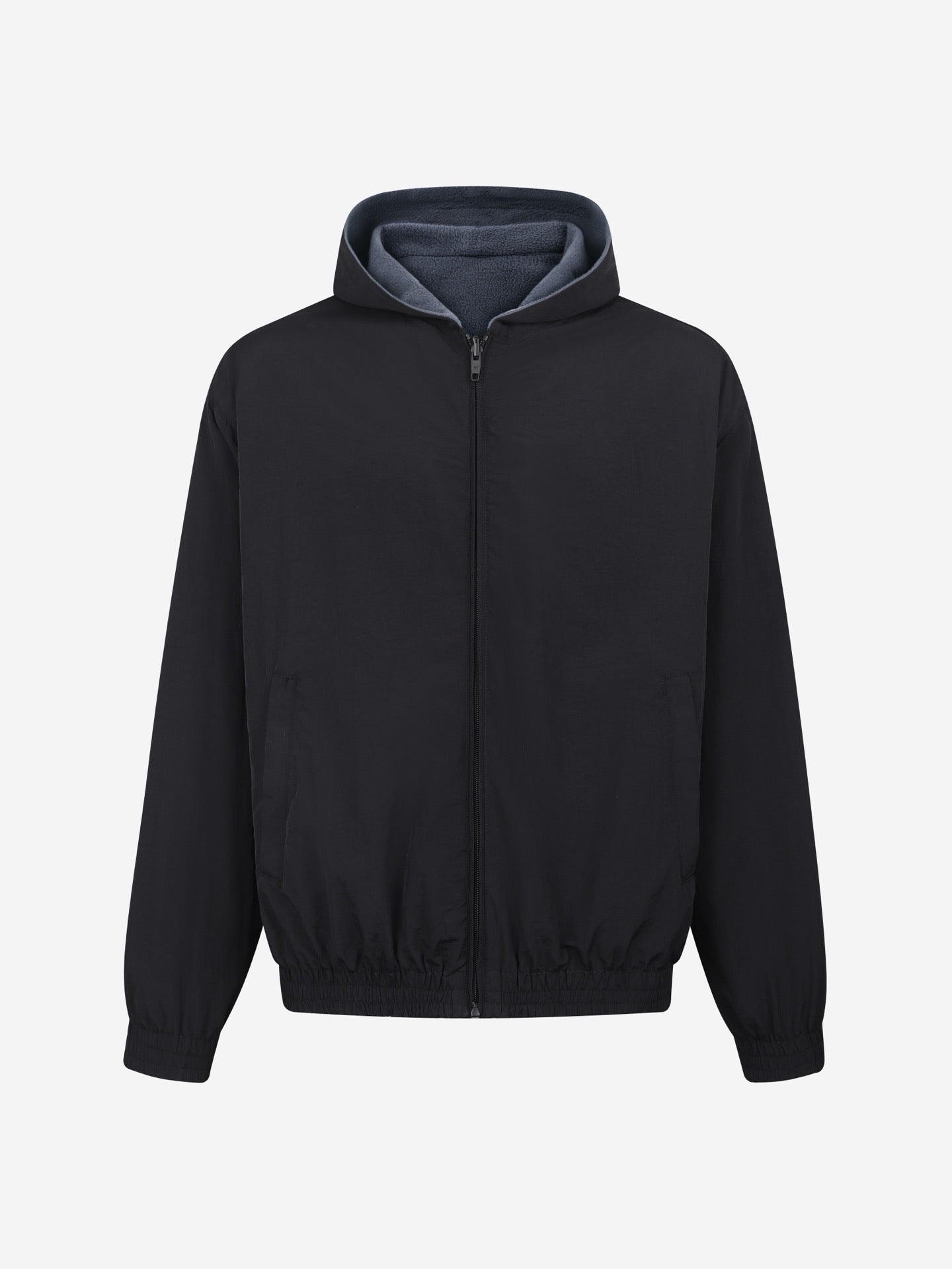 Black Reversible Hoodie